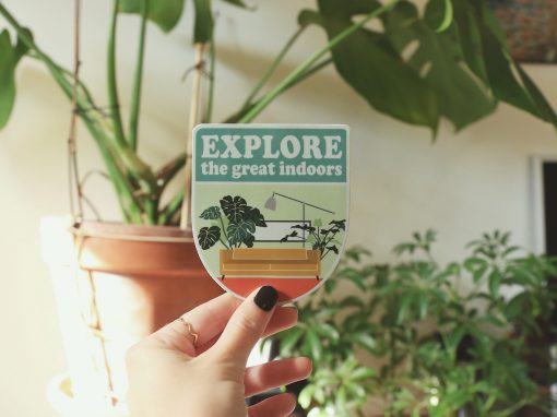 Explore the Great Indoors – Vinyl Sticker